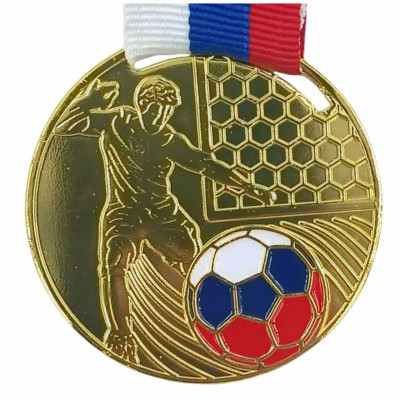 Медаль с лентой MD031 G футбол (D-50см, S-2 мм)