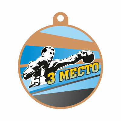 Медаль IDEA UV15-60/B бокс (D-60мм. S-2мм.)
