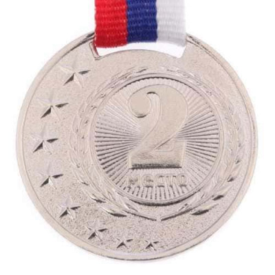 Медаль ID M055/S (D-40мм. D-25мм. S-1.5мм. лента 20мм.)