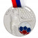 Медаль футбол ID MD031/S (D-50мм. D-25мм. S-2мм. лента 20мм.)