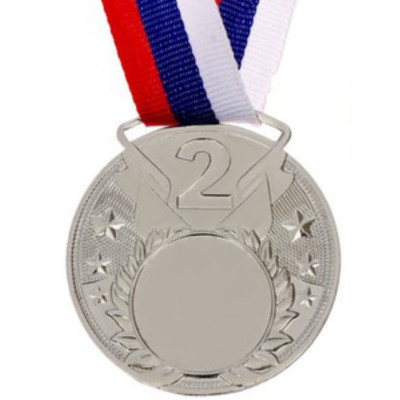 Медаль ID MD05/S (D-50мм. D-25мм. S-2мм. лента 20мм.)