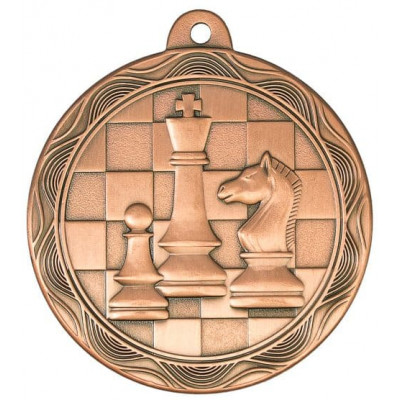 Медаль шахматы ID MD061/B (D-50мм. S-2мм.)