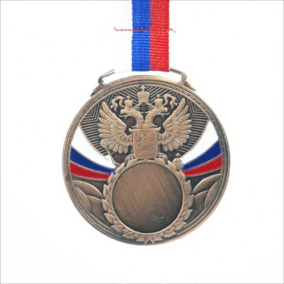 Медаль ID MD14/B (D-60мм. D-25мм. S-2мм. лента 20мм.)