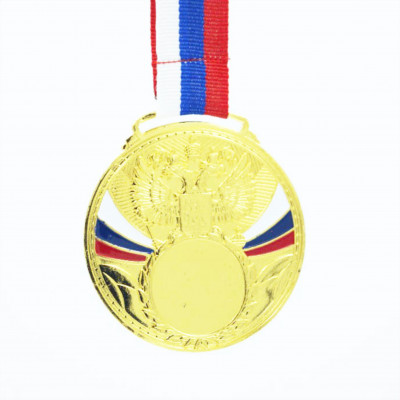 Медаль ID MD14/G (D-60мм. D-25мм. S-2мм. лента 20мм.)