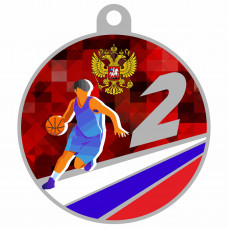 Медаль IDEA UV17-70/S баскетбол (D-70мм. S-2мм.)