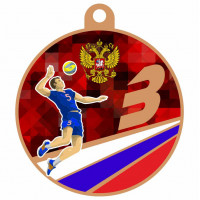 Медаль IDEA UV18-70/B волейбол (D-70мм. S-2мм.)