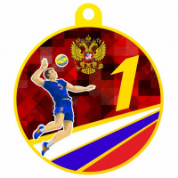 Медаль IDEA UV18-70/G волейбол (D-70мм. S-2мм.)