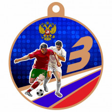 Медаль IDEA UV20-70/B футбол (D-70мм. S-2мм.)