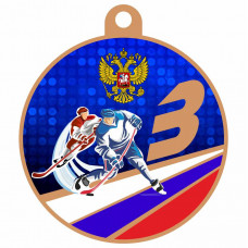 Медаль IDEA UV06-60/B хоккей (D-60мм. S-2мм.)