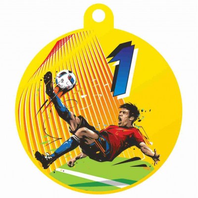Медаль UVN021-55 G футбол (D-55см, S-2 мм)