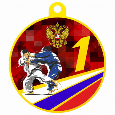 Медаль UVN027-55 G дзюдо (D-55см, S-2 мм)