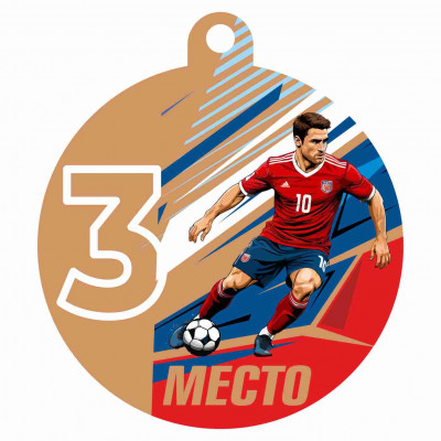 Медаль UVN03-55 B футбол (D-55см, S-2 мм)