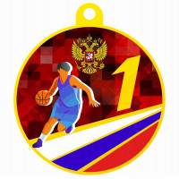 Медаль UVN031-55 G баскетбол (D-55см, S-2 мм) Медаль UVN031-55 G баскетбол (D-55см, S-2 мм)