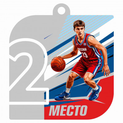 Медаль UVN045-60 S баскетбол (D-60см, S-2 мм)