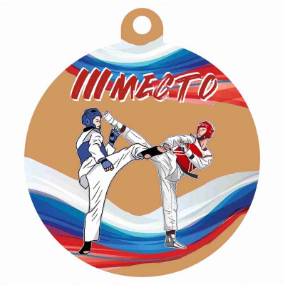 Медаль UVN09-55 B тхэквондо (D-55см, S-2 мм)