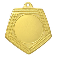 Медаль MZ 57-45/G (D-45мм. D-25мм. s-1.5мм)