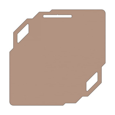 Заготовка медали MZP 841-80/ВM под сублимацию (100x100мм, s-2 мм)