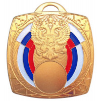 Медаль MZ 35-70/G (70х70мм. D-25мм. s-2.5мм)