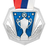 Медаль MZP 569-60/SM с лентой (D-60мм. s-2мм) сталь