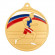 Медаль MZP 592-55/G бег муж (D-55мм, s-2 мм) сталь